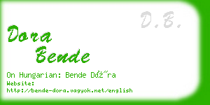 dora bende business card